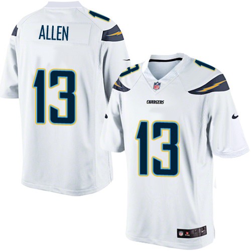 Men's Limited Keenan Allen Nike Jersey White Road - #13 NFL Los Angeles Chargers